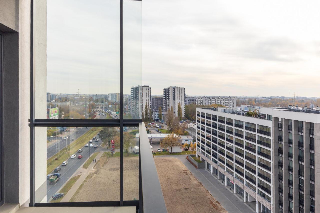 Wola Chic Blue Apartment Warschau Buitenkant foto