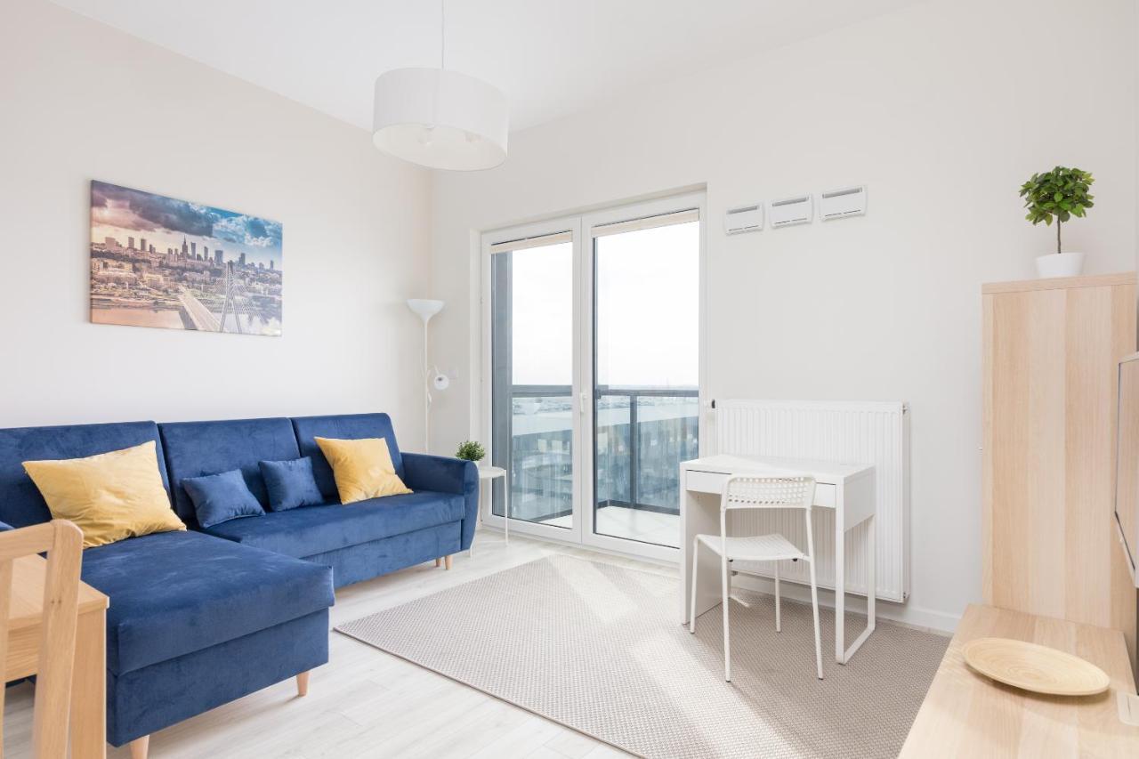 Wola Chic Blue Apartment Warschau Buitenkant foto