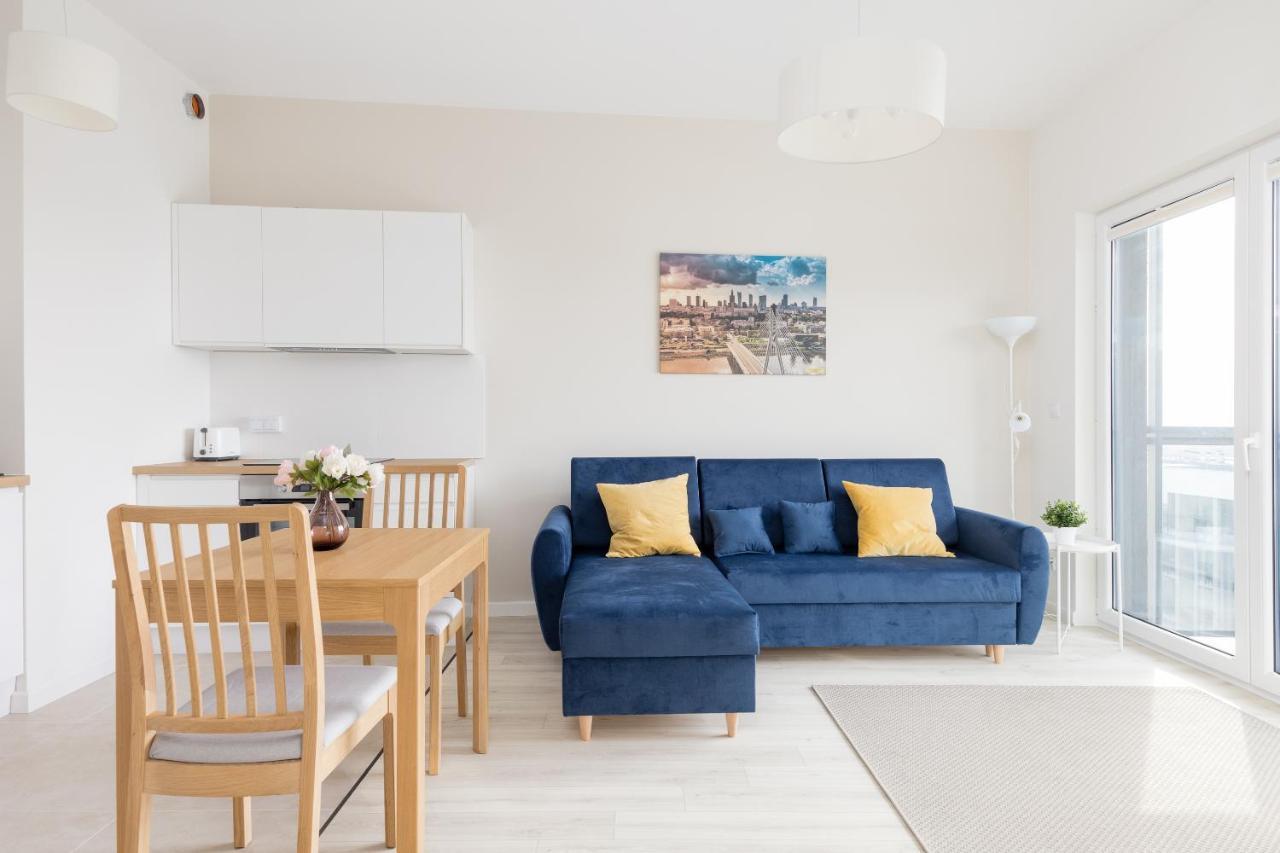 Wola Chic Blue Apartment Warschau Buitenkant foto