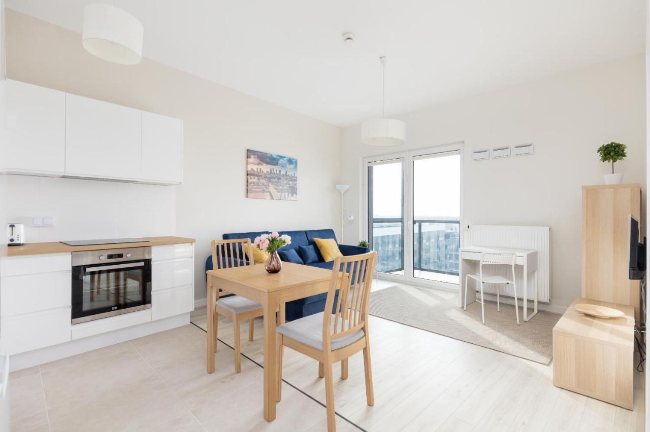Wola Chic Blue Apartment Warschau Buitenkant foto