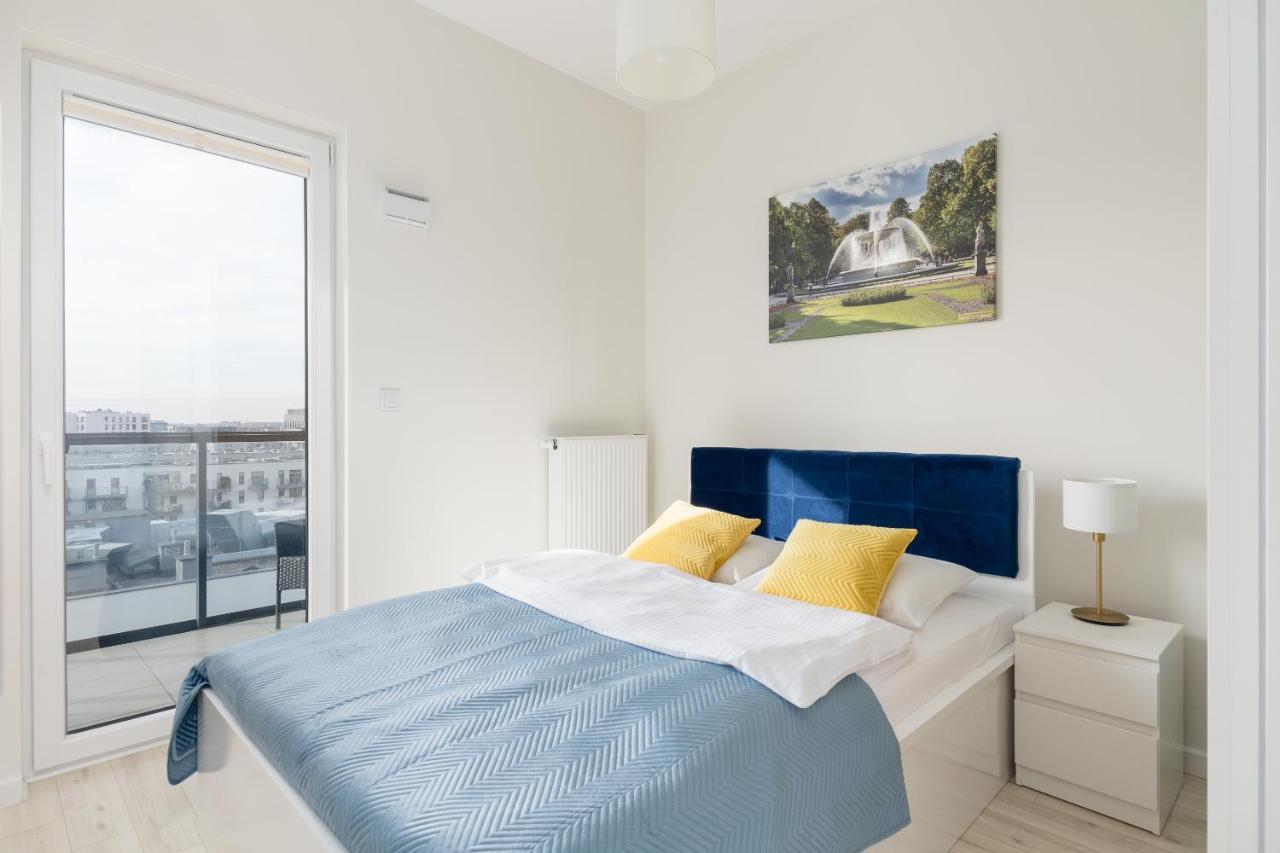 Wola Chic Blue Apartment Warschau Buitenkant foto