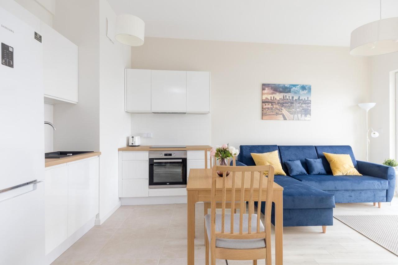 Wola Chic Blue Apartment Warschau Buitenkant foto