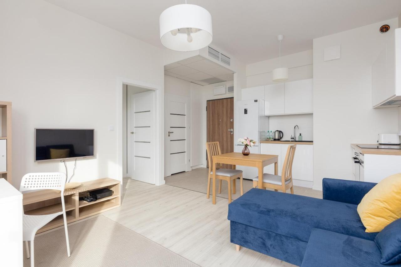 Wola Chic Blue Apartment Warschau Buitenkant foto